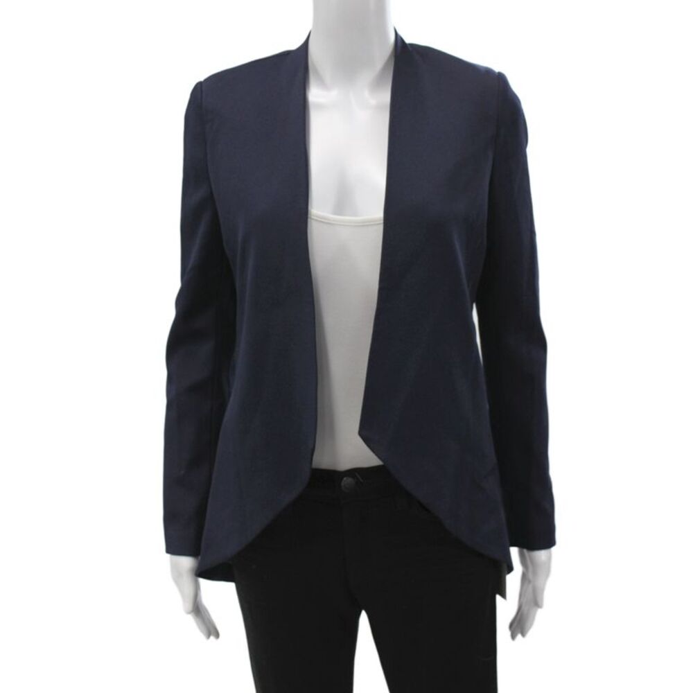 Blaque Label Womens Classic Dark Blue Blazer Long Sleeve Size XS